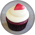 southern red velvet filled cupcake